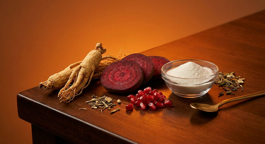 natural ingredients for nitric oxide and blood flow support for sexual health.