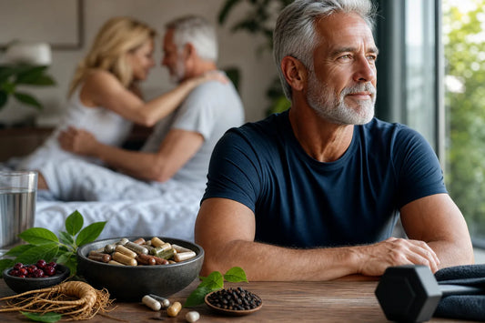 Editorial illustration for Best Hard Erection Supplements for Older Men